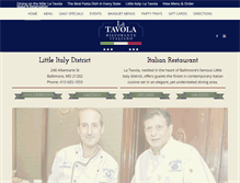 Tablet Screenshot of la-tavola.com